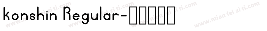 konshin Regular字体转换